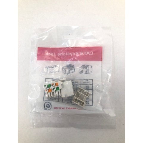 Conector RJ-45 Hembra CAT 6 UTP tipo 90º Keystone