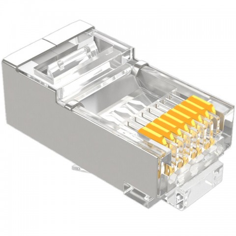 Conector RJ-45 MACHO CAT 6 FTP  Bolsas de 100 unid