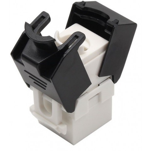 Conector RJ-45 Hembra CAT 6A UTP tipo 3M 180º Keystone (Grimpado sin Herramienta) tipo Tool-less