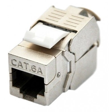 Conector RJ-45 Hembra CAT 6A FTP tipo 3M 180º Keys