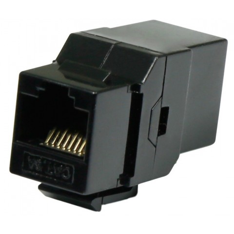 Adaptador RJ-45 H-H CAT6A UTP para panel tipo Keystone