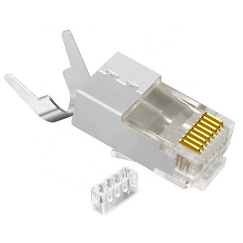 Conector RJ-45 MACHO CAT6A FTP con guia externa  B