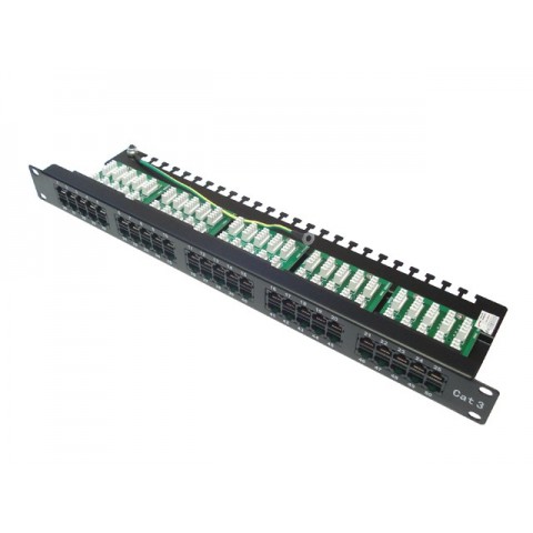 Patch Panel 50 puertos Cat 3 Telefonia